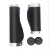 BBxunsless Bike Handle Grips 135/95mm Long/Short Grips Non-Slip PVC Microfiber Leather Ergonomic Hand-Sewn Casual Retro Double Lock-on Handlebar Lever for MTB,Road Bike (Black-A) view 3