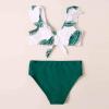 POLG Girls Kids Summer Bikini Set Swimsuit Outfits 8-14 Years Old Teen Children Ruffles Hollow Bathing Suit Sunsuit (F-Green, 11-12 Years) view 4