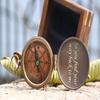 Personalized Engraved Antique Brass Poem Compass with Leather Case - Gift for Army, Navy, Airforce, Retirement Gift, Marine Corps Gift, Baptism Gift Compass (United State B Navy) view 3
