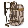 Lfzhjzc Tactical Backpack, Assault Pack, Military Tactical Army Backpack, with Water Bag Mouth, Water Bag for Off-Road Riding (Color : Three Sand, Size : 20Long) view 1