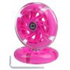 Gladeer 120mm Light Up Flashing Scooter Front Replacement Wheels w/Bearings for Kids 3-Wheeled Kick Scooters (Pink) view 1