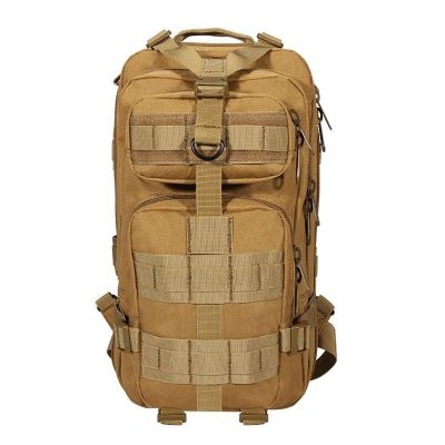 Lfzhjzc Tactical Backpack, Assault Pack, Military Tactical Army Backpack, Backpack, Travel, Training, Camping (Color : Mud, Size : 26L)