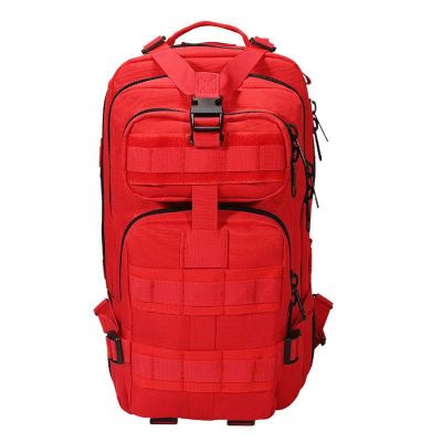 Lfzhjzc Tactical Backpack, Assault Pack, Military Tactical Army Backpack, Backpack, Travel, Training, Camping (Color : Red, Size : 26L)