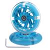Gladeer 120mm Light Up Flashing Scooter Front Replacement Wheels w/Bearings for Kids 3-Wheeled Kick Scooters (Blue) view 1