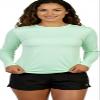 INGEAR Women's Rash Guard Shirts UPF 50+ Swim Shirt for Sun Protection Running Shirt Lightweight Quick Dry Top Sizes S-XXL (Mint, Medium) view 1