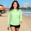 INGEAR Women's Rash Guard Shirts UPF 50+ Swim Shirt for Sun Protection Running Shirt Lightweight Quick Dry Top Sizes S-XXL (Mint, Medium) view 3