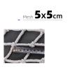 CHINLIFE 5cm Grid Nylon Safety Netting Stair Fall Prevention Net Golf Hitting Nets for Balcony Protection Fence Kids Anti Falling Net, Customizable (Color : White-5cm, Size : 1x4m(3x13ft)) view 3