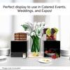 12 Inch Glossy Black Acrylic Display Box with One Open Side No Lid Versatile Square Plexiglass Merchandise Storage Bin or Retail Product Riser by Marketing Holders view 2