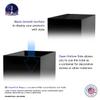 12 Inch Glossy Black Acrylic Display Box with One Open Side No Lid Versatile Square Plexiglass Merchandise Storage Bin or Retail Product Riser by Marketing Holders view 4