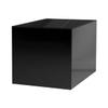 Acrylic Display Box with One Open Side 7" Black Versatile Square Plastic Merchandise Storage Bin or Retail Product Riser by Marketing Holders view 1