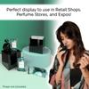 Acrylic Display Box with One Open Side 7" Black Versatile Square Plastic Merchandise Storage Bin or Retail Product Riser by Marketing Holders view 2