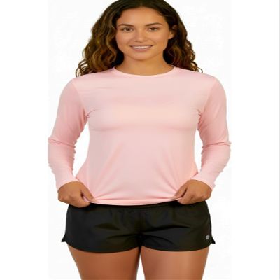 INGEAR Women's Rash Guard Shirts UPF 50+ Swim Shirt for Sun Protection Running Shirt Lightweight Quick Dry Top Sizes S-XXL (Petal, XX-Large)