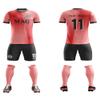 ORKY Men Soccer Jersey, Boys Girls Amateur League Short Sleeve Football Shirt, Youth Custom Name Game Uniform Flame(Pink 100cm) view 2