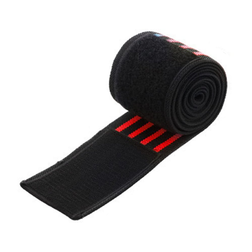 Sports Knee Wraps Practical Knee Brace Strap Fastener Tape for Sports Red