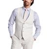 Bar III Mens Slim Fit Suit Separate Suit Vest Tan S view 1