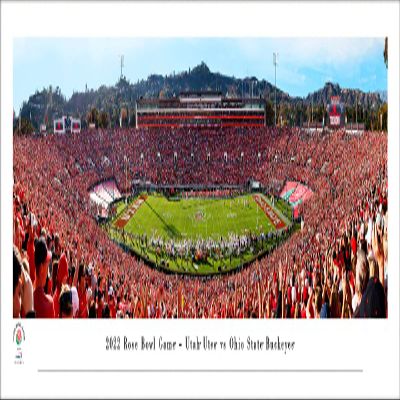 2022 Rose Bowl Game, Utah vs Ohio State - Unframed 40 x 13.5 Poster by Blakeway Panoramas