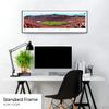 2022 Rose Bowl Game, Utah vs Ohio State - 40.25x13.75-inch Standard Framed Print by Blakeway Panoramas view 4