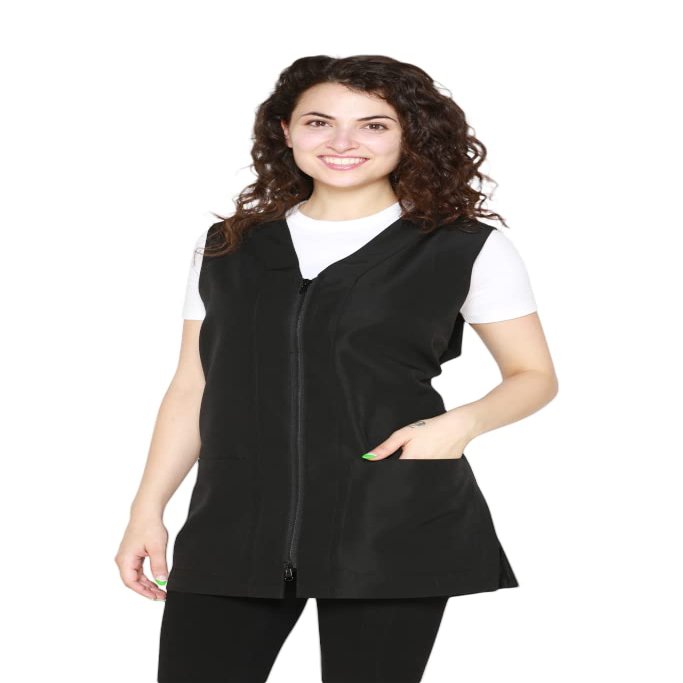 Smockers Zoe Professional Salon Vest, Bleach Proof,Hair Desser Smock, Stylist Uniform for women