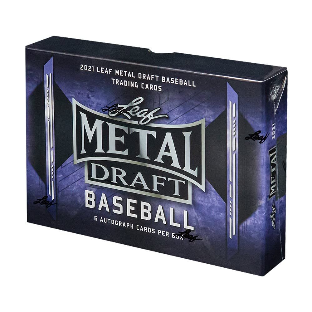 Leaf 2021 Metal Draft Baseball Hobby Box (6 Autographed Cards)