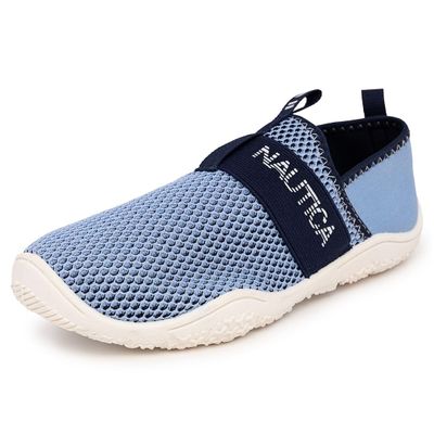 Nautica Womens Athletic Water Shoes | Aqua Socks| Slip-on Sandals-Annalina-Blue-9