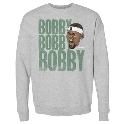 500 LEVEL Bobby Portis Sweatshirt (Crew Sweatshirt, XX-Large, Heather Gray) - Bobby Portis Jr. Stack WHT