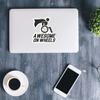 Funny Wheelchair Awesome On Wheels Car Bumper Vinyl Sticker Decal view 3