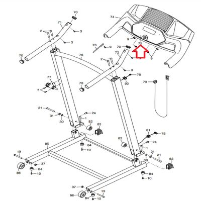 Icon Health & Fitness, Inc. Display Console 414947 Works W Cadence LT PFTL297201 PFTL297203 Treadmill