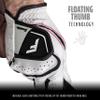 Franklin Sports Youth Golf Gloves - White Junior Left Hand Golf Glove for Righty Golfers - Kids Premium Leather for Maximum Grip in Rain + All Weather Conditions - Youth Extra Large view 2