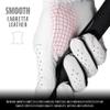 Franklin Sports Youth Golf Gloves - White Junior Left Hand Golf Glove for Righty Golfers - Kids Premium Leather for Maximum Grip in Rain + All Weather Conditions - Youth Extra Large view 3