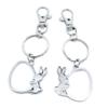 10 Pieces Keyring Keychain Wholesale Suppliers Jewelry Lobster Clasps KH7E3B Rabbit Cabochon Frame Egg Easter view 1