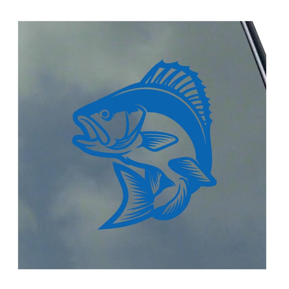 Bass Fish 01 Vinyl Sticker Decal Flushing Fishing Hunting Outdoors Trapping Deer Moose