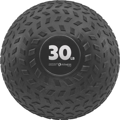 Champion Sports Rhino Fitness Slam Ball  Weighted, Sand-Filled, Bounce-Resistant Ball with Rubber Tread Surface for Strength Training, Crossfit, Core Workouts, 30 Pounds