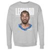 500 LEVEL Kawhi Leonard Sweatshirt (Crew Sweatshirt, XX-Large, Heather Gray) - Kawhi Leonard Game Face WHT view 1