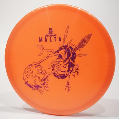Discraft Big Z Malta Disc Golf Midrange Disc, Pick Color/Weight [Stamp & Exact Color May Vary] Orange 175-176 Grams