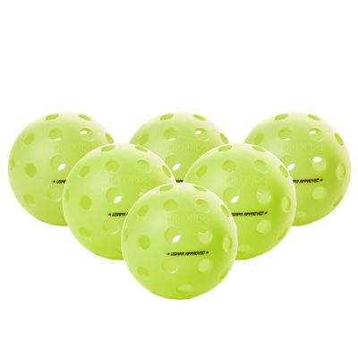 Pickleball Marketplace Onix Popular Fuse G2 Outdoor Pickleball Balls | The Balls Offer Superior Balance and a consistent Feel. 6 Pack  Neon Green