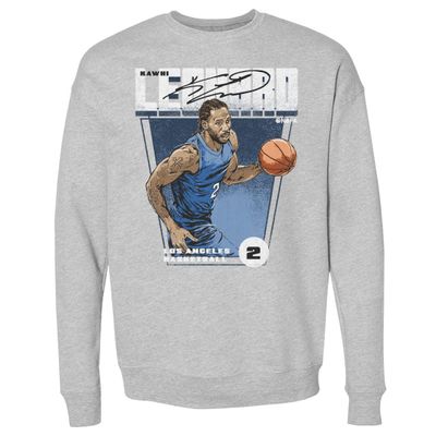 500 LEVEL Kawhi Leonard Sweatshirt (Crew Sweatshirt, XX-Large, Heather Gray) - Kawhi Leonard Premiere WHT