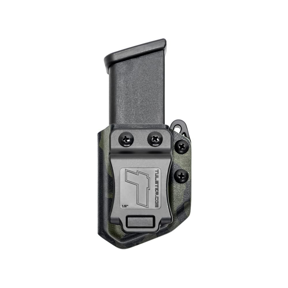 Universal .45ACP Double Stack Mag Carrier- Tulster Echo Carrier IWB/OWB (Black Multicam)
