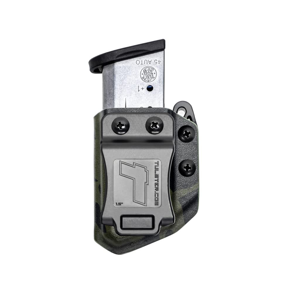 Universal .45ACP Single Stack Mag Carrier- Tulster Echo Carrier IWB/OWB (Black Multicam)