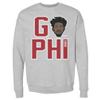 500 LEVEL Joel Embiid Sweatshirt (Crew Sweatshirt, XX-Large, Heather Gray) - Joel Embiid GO PHI R WHT view 1
