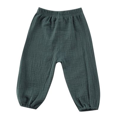 BULINGNA Cute Toddler Kids Baby Boy Girl Casual Eelastic Harem Long Pants Bloomers (Green, 3-4 Years)