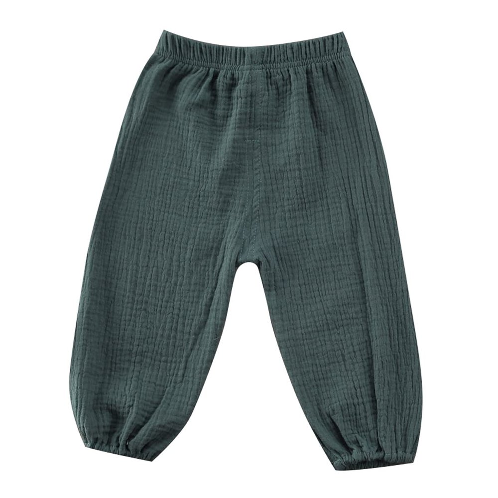 BULINGNA Cute Toddler Kids Baby Boy Girl Casual Eelastic Harem Long Pants Bloomers (Green, 3-4 Years)
