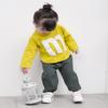 BULINGNA Cute Toddler Kids Baby Boy Girl Casual Eelastic Harem Long Pants Bloomers (Green, 3-4 Years) view 4