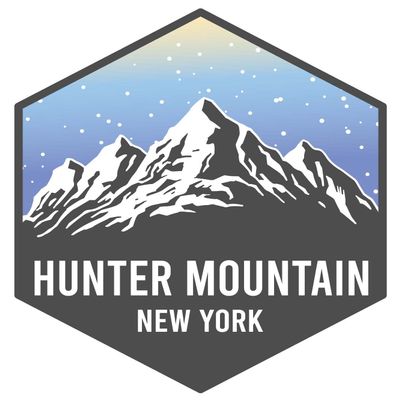 Hunter Mountain New York Ski Snowboard Adventures Souvenir 2 Inch Vinyl Decal Sticker Mountain Design