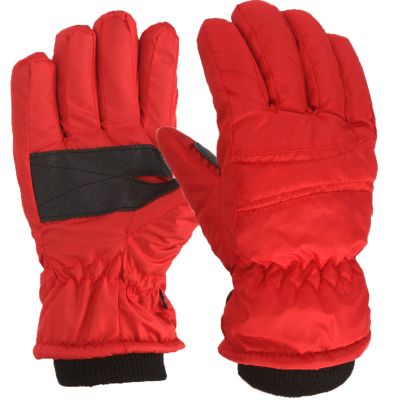 Kids Snow Gloves Winter Waterproof Ski Mittens Warm Thicken Breathable Windproof Gloves for Boys Girls Kids (Red, 4-8 Years)