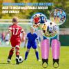 Shin Guards Soccer Youth Kids with Ankle Support Boys Girls Toddler Shin Pads Sleeves EVA Cushion Protection Reduce Shocks Injurie Calf Protective Gear for 4 5 6 7 8 9 10 11 12 Years Old (M, Pink) view 3