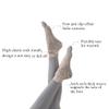 HRUIFENG Women's Five-Toed Non-Slip Toe Socks, Suitable For Ballet, Yoga, Pilates, Barre Fitness Non-Slip Socks. 2 Pairs (set-B), 5-10 view 2