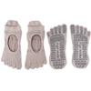 HRUIFENG Women's Five-Toed Non-Slip Toe Socks, Suitable For Ballet, Yoga, Pilates, Barre Fitness Non-Slip Socks. 2 Pairs (set-B), 5-10 view 4