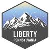 Liberty Pennsylvania Ski Snowboard Adventures Souvenir 2 Inch Vinyl Decal Sticker Mountain Design view 1
