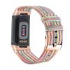Abanen Women Band for Fitbit Charge 5, Soft Woven Canvas Nylon Quick Dry Wrist Strap for Fitbit Charge 5 (Colorful) view 2