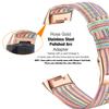 Abanen Women Band for Fitbit Charge 5, Soft Woven Canvas Nylon Quick Dry Wrist Strap for Fitbit Charge 5 (Colorful) view 4